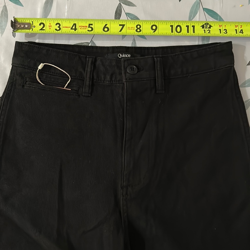 Stretch Cotton Twill Wide-Leg Crop Pant - Picture 8 of 13